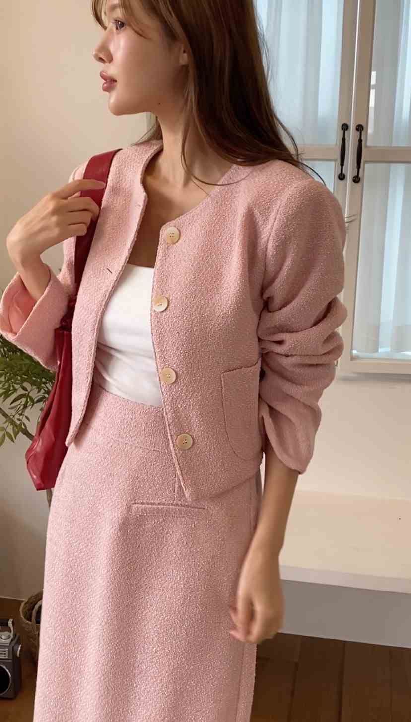N BROWN韓國直郵東大門代購女裝新款推薦職業真品夾克花呢N BROWN夾克